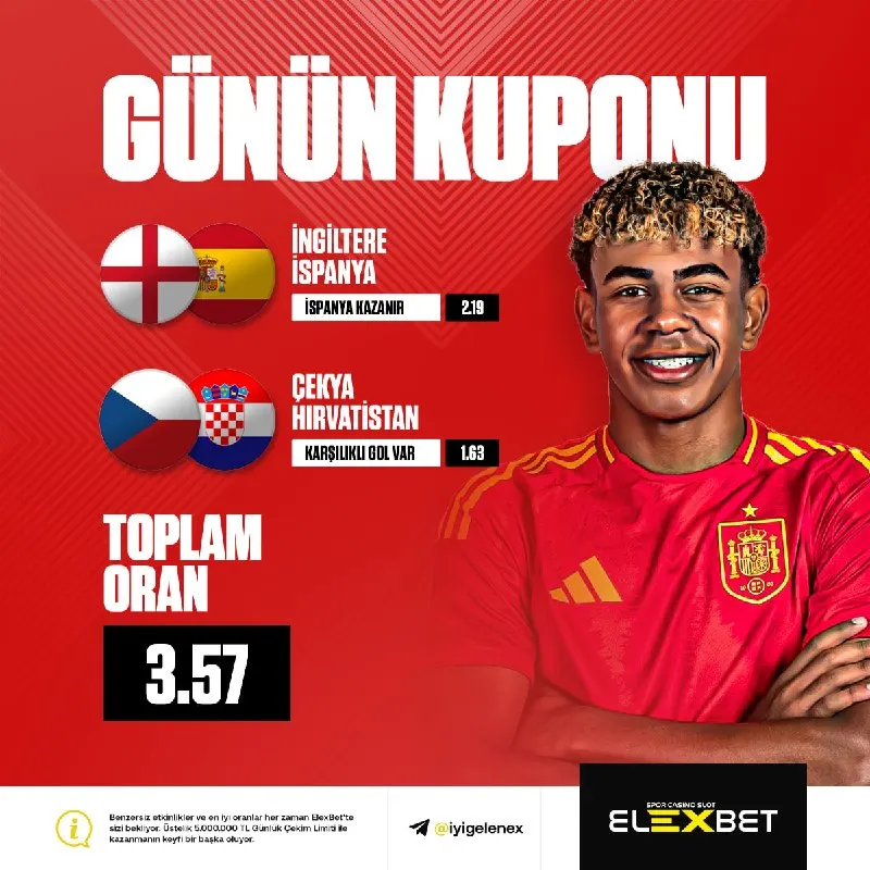🚀 GÜNÜN YÜKSEK ORANLI KUPONU HAZIR! ⚡️ Tavsiye kuponumuzu değerlendir, dev oranlarla…