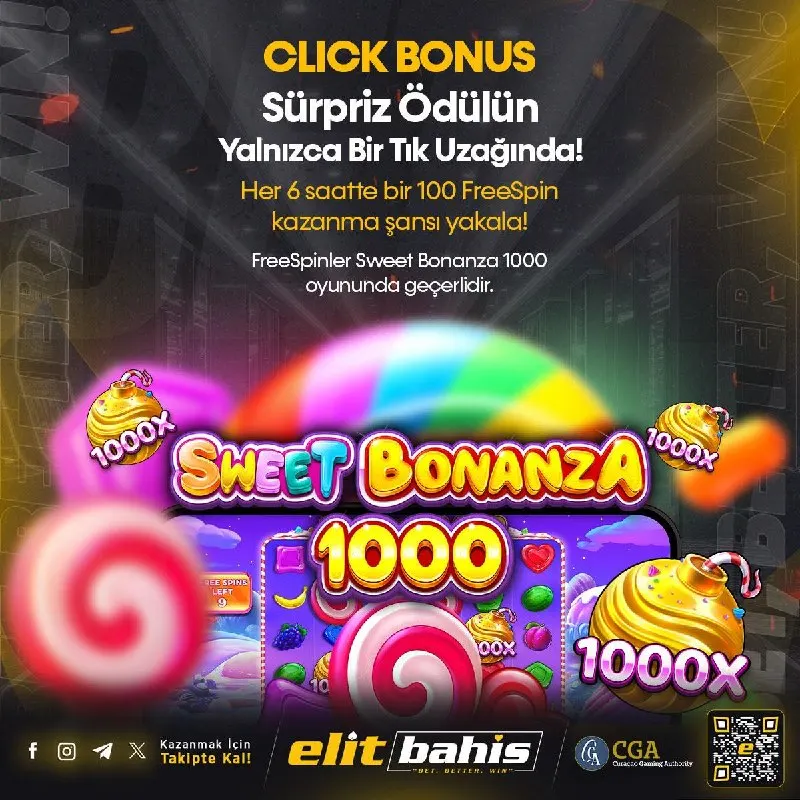 🍬 SWEET BONANZA 1000’DE HER 6 SAATTE BİR SÜRPRİZ! 🍬 Sweet Bonanza 1000 tutkunları için…
