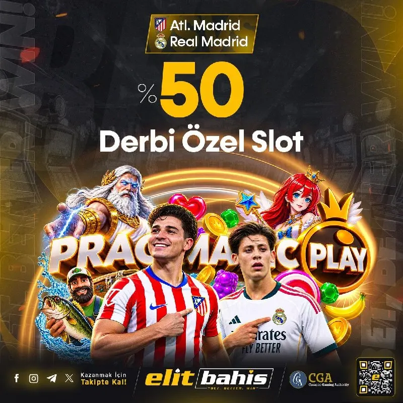 🔥 DERBİYE ÖZEL %50 SLOT BONUS FIRSATI! 🎰 ✔️Atl.Madrid 🆚 Real Madrid derbi heyecanına özel…