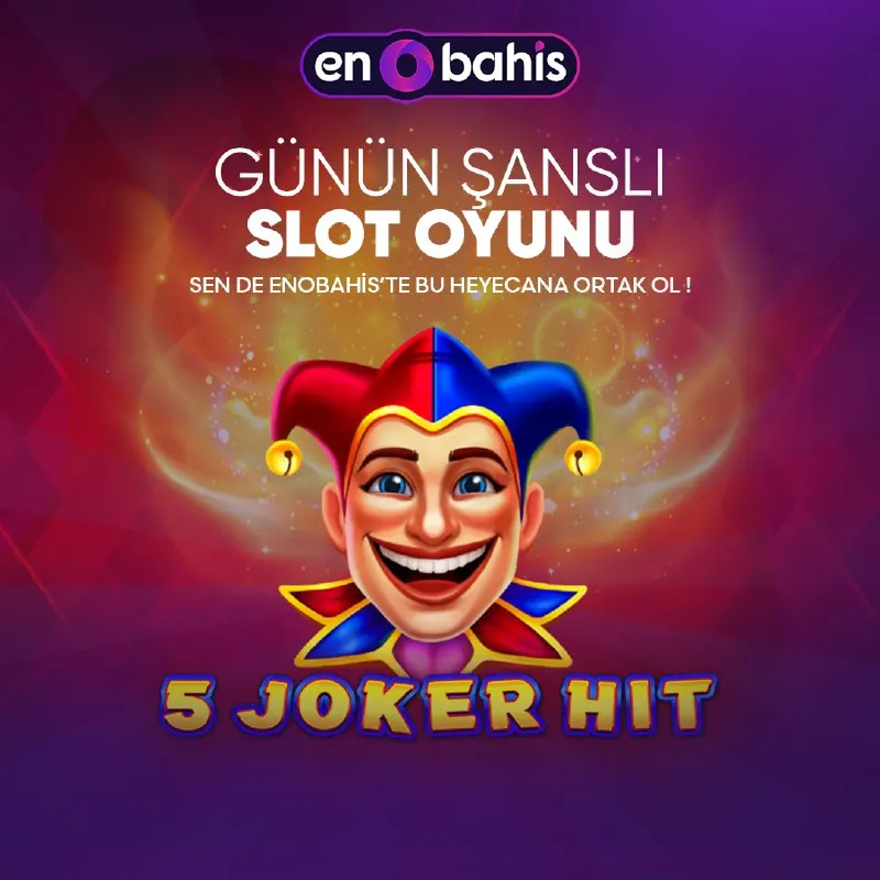 🎁 Günün Oyunu 🤡 5 JOKER HIT 🤡 EnoBahis farkı ile güzel kazançlar elde etmek bir tık…
