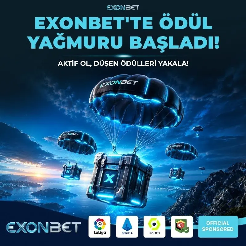 🪂 EXONBET’TE ÖDÜL YAĞMURU BAŞLADI! Gökten ödül yağıyor! 🎁 Gün boyunca hesabına sürpriz…