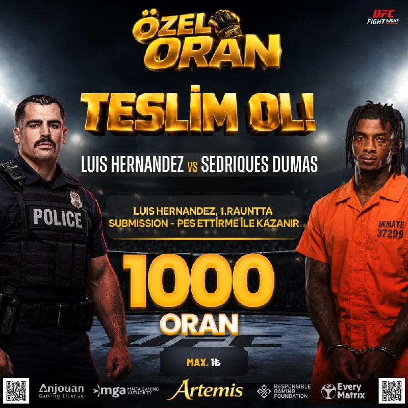 🟡1000 UFC Oran🟡 🔫Max : 1₺🔫 🍁 Gün içerisinde tüm yöntemler dahil minimum 1.000 TL başarılı…