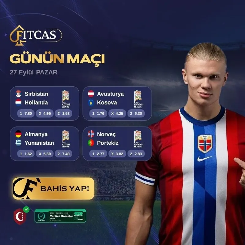 ⚽️27 EYLÜL GÜNÜN MAÇI⚽️ ♠️ GÜNÜN MAÇLARIYLA, FITCAS SAHASINA SEN DE GIR! 👑 Sırbistan 🆚…