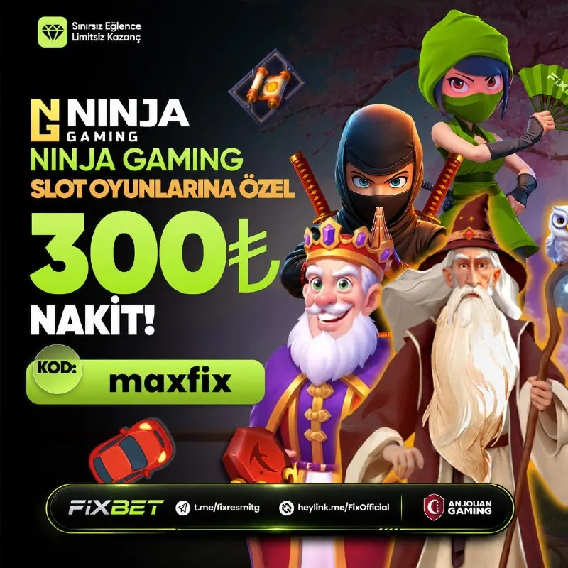 🎁HER GÜN BEDAVA KAZANÇ SADECE #FİXBET 'TE 💝 KOD : maxfix ⚔️ Geçerli Alan : Ninja Gaming…