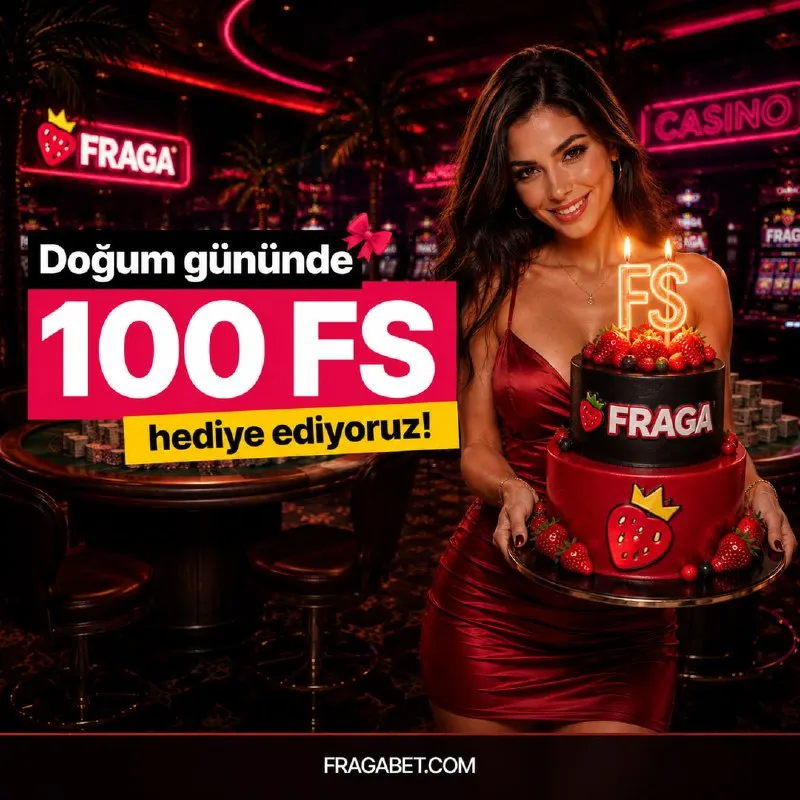 🎂 FRAGABET’ten doğum gününe özel hediye! ✨ 🎁 Doğum gününde 100 FS kazan — bunun için…