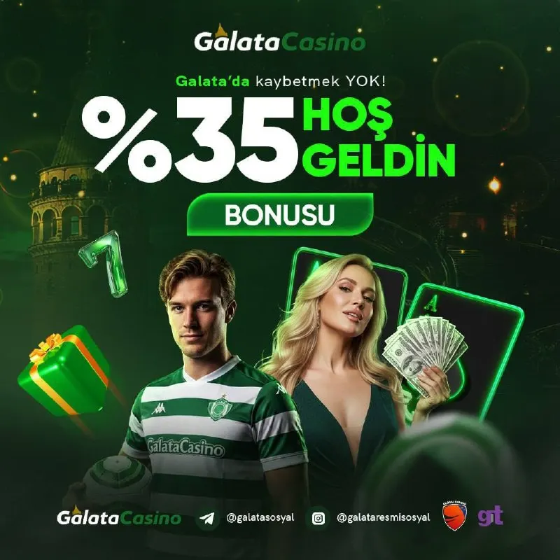 🌩 %35 HOŞ GELDİN BONUSU 🌩 💵 #GALATACASİNO İle Harika Bir Karşılama 🤩🤩🤩 Hoş Geldin Bonusu…