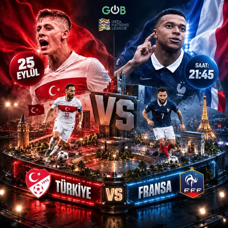 ⚡️ ULUSLAR LİGİNDE BİZİM ÇOCUKLAR ! 🇹🇷 TÜRKİYE VS FRANSA 🇫🇷 ⚽️ SENDE GİR, DENE, KAZAN !…