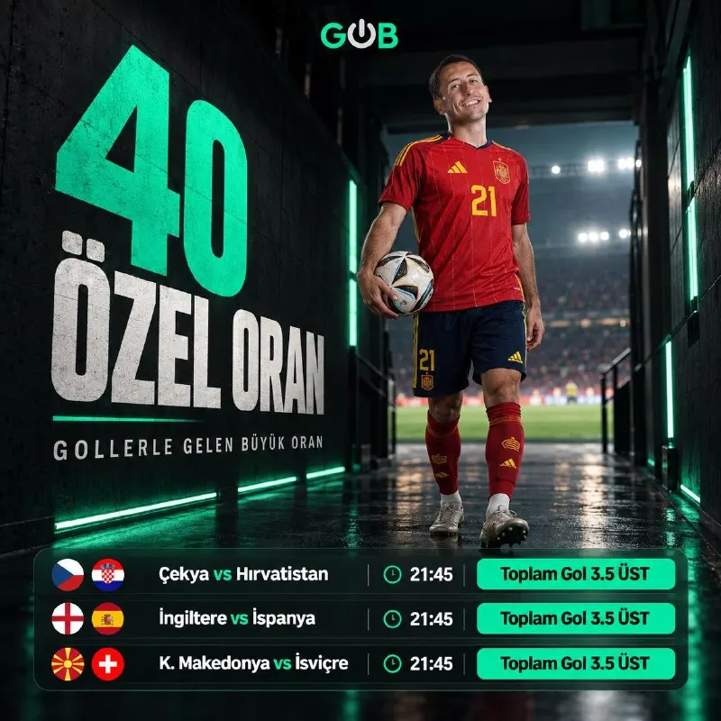 KOMBİNE ÖZEL ORAN ⚡️ ÖZEL ORAN : 40.00 ❕MAKSİMUM BET : 50₺ DİREKT KUPONA GİT ❤️❤️❤️❤️❤️