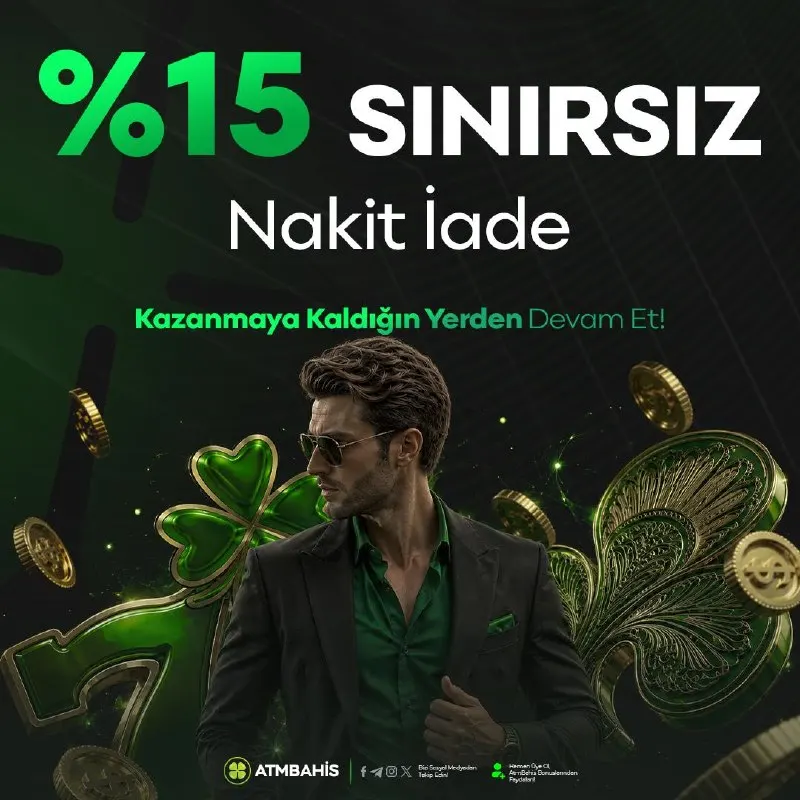 ✔️ %15'E VARAN KAYIP BONUSU! 💥 🎰 Şansını yeniden deneme zamanı! Atm Bahis’te kayıplarının…