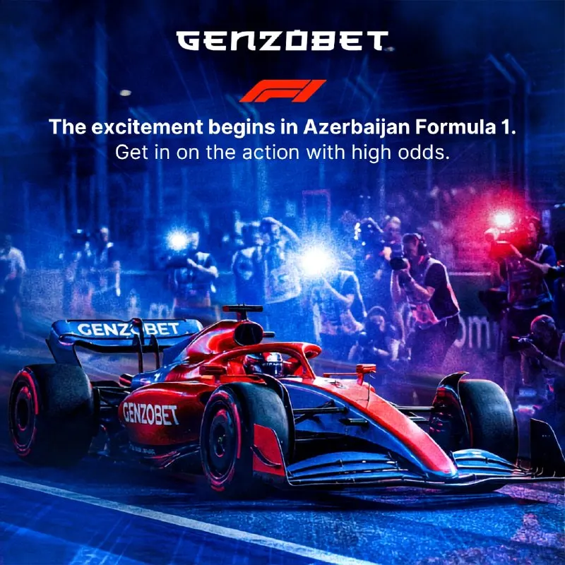 🏎 High speeds and top odds in Baku. Back your driver with Genzobet and dominate the grid…