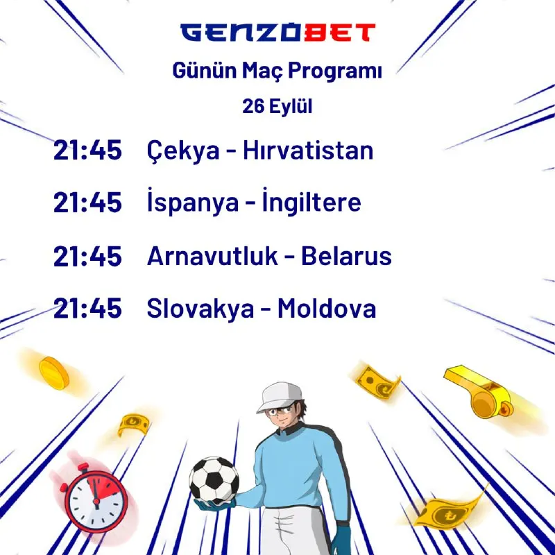 🏆 26 Eylül heyecanına ortak ol! Çekya - Hırvatistan, İspanya - İngiltere, Arnavutluk…