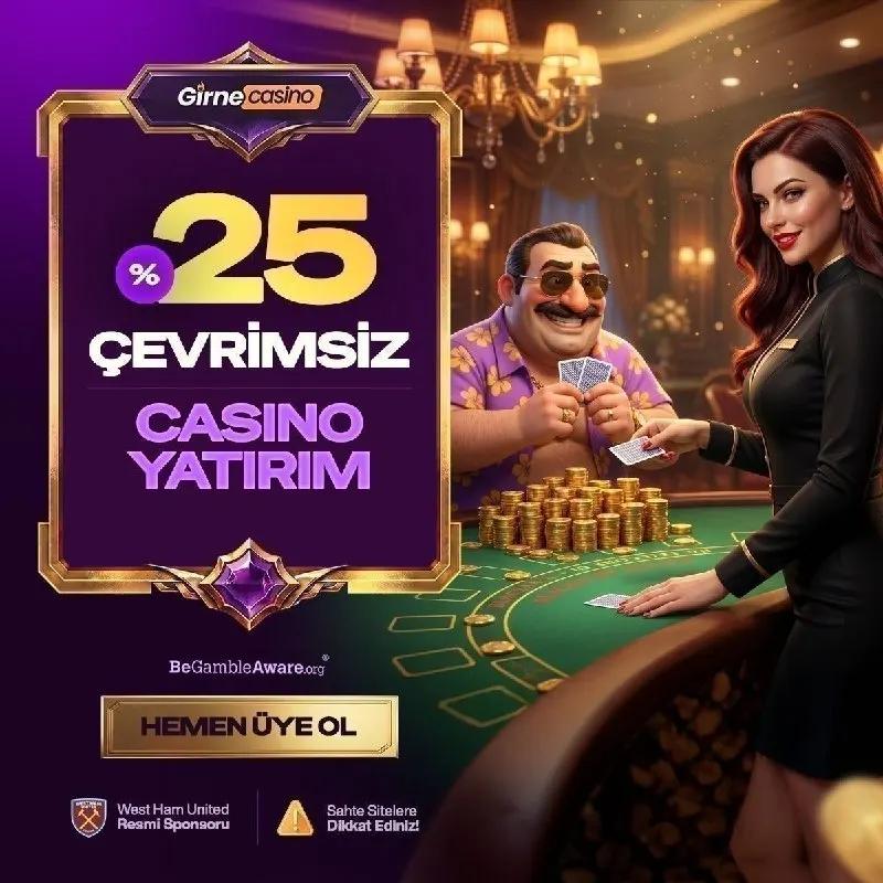 🎰 CASİNO'NUN TADI GİRNE'DE ÇIKAR Yatırımını yap, 🔣2️⃣5️⃣ çevrimsiz bonusun anında…