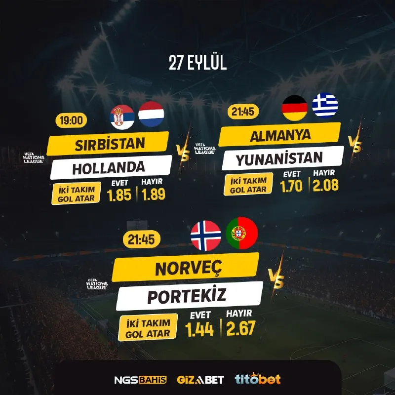 ⚽️ Gecenin Büyük Maçları Başlıyor!⚽️ 🎰🎰🎰 🎰🎰🎰 🎰🎰🎰 📣 Kritik karşılaşmalar, heyecan dolu 90…