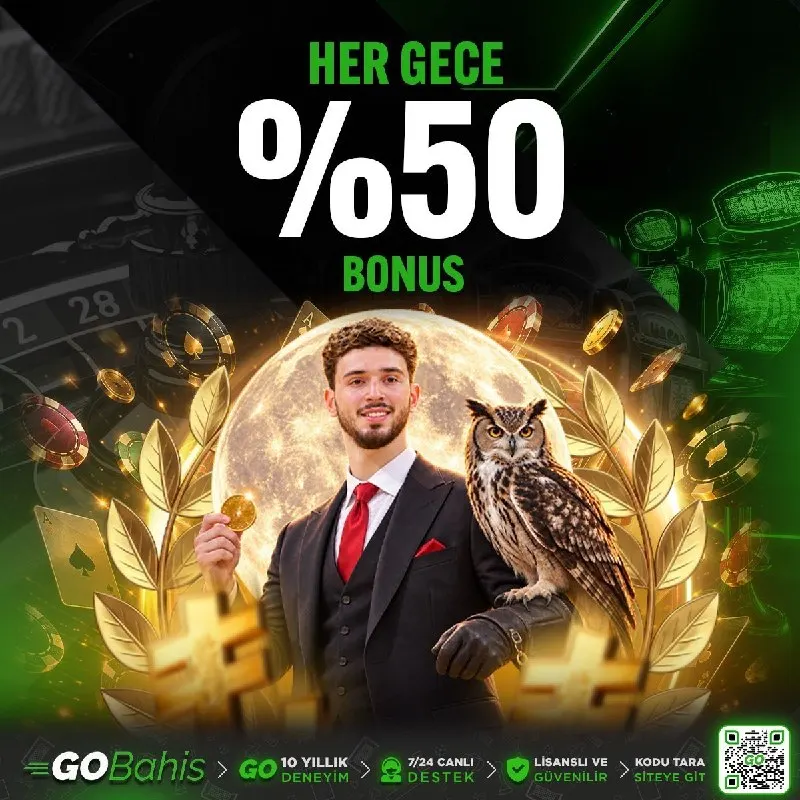🌙 GOBahis’te Geceye Özel %50 Bonus Avantajı! ✨ ⏰ 02:00 – 06:00 saatleri arasında…