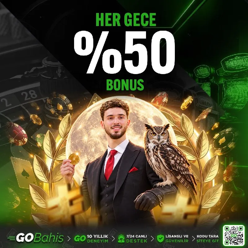 🌙 GOBahis’te Geceye Özel %50 Bonus Avantajı! ✨ ⏰ 02:00 – 06:00 saatleri arasında…