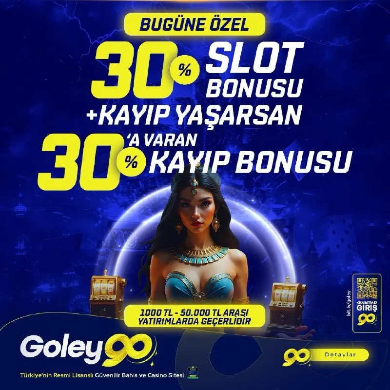 🎁 BUGÜNE ÖZEL İKİ KATLI BONUS FTIRSATI! 💰 %30 Slot Bonusu - Her yatırımına ekstra bakiye…