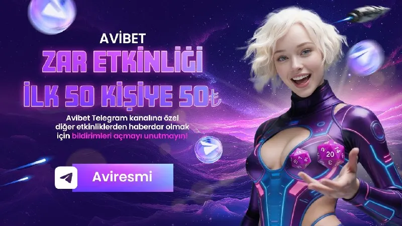 🎲 Avibet Zar Etkinliği Başladı! 🕗 Etkinlik saatleri: 19:00 – 04:00 🏆 Günlük maksimum 50…