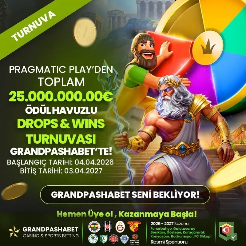 🔞 DROPS & WINS İLE ÖDÜL YAĞMURU SENİ BEKLİYOR! 🤑 Toplam Ödül Havuzu: 25.000.000,00 € 👌…