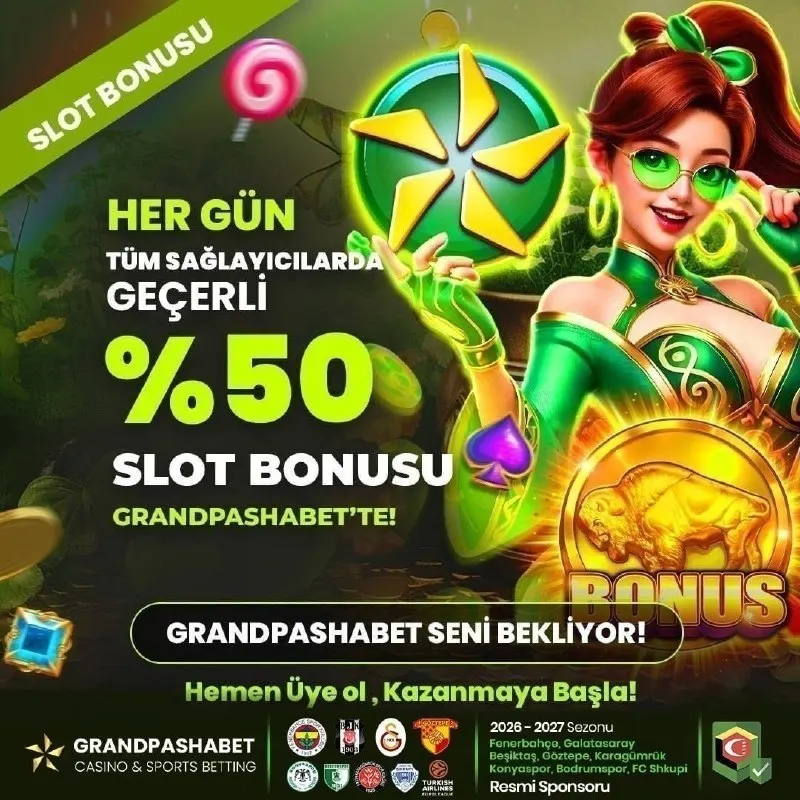 💫HER GÜN %50 SLOT BONUSU GRANDPASHABET'TE! 🎰 Tüm slot sağlayıcılarında geçerli! ♾ Her gün…