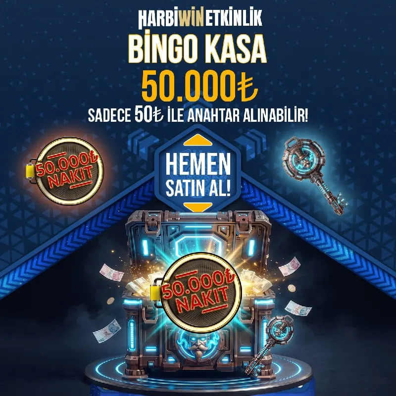 🌏 👽👽.👽👽👽🤫 Kazanmak bir tık uzağında! ✅ Harbiwin Etkinlikte sadece 50₺ karşılığında BİNGO…