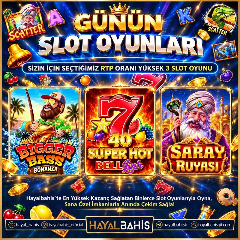 🔥 YÜKSEK RTP’Lİ SLOT SEÇKİSİ! 🔥 🎣 Bigger Bass Bonanza 🔥 40 Super Hot Bell Link 🕌 Saray…