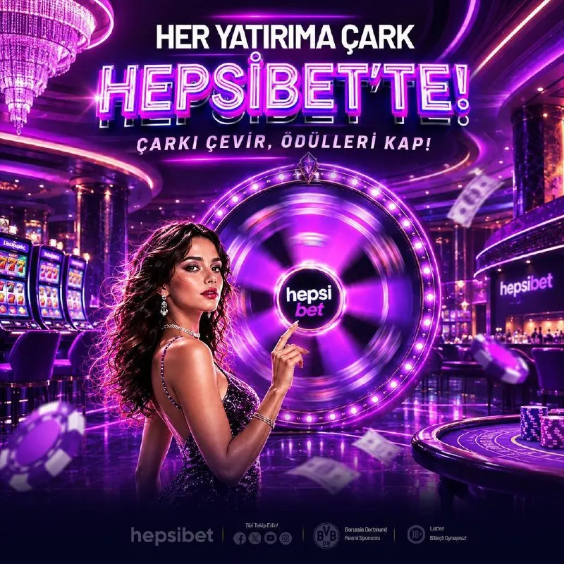 💜Çarkı Çevir, Ödülleri Kap! 🤍Hepsibet’te yaptığın her yatırma çark hakkın olduğunu…