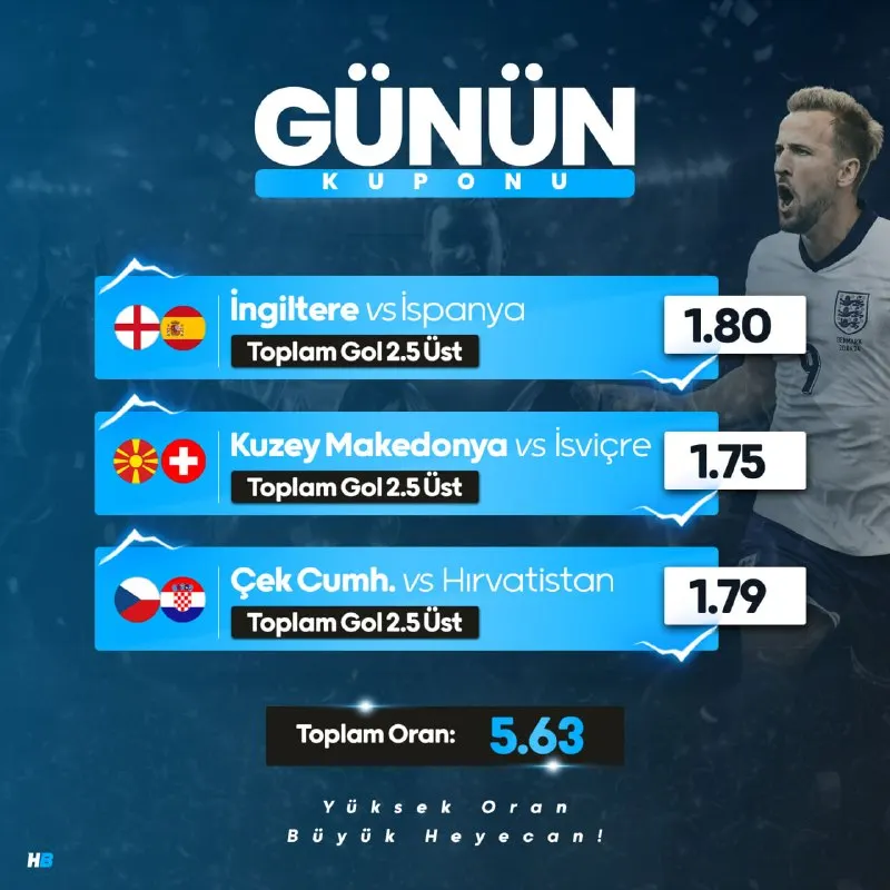 ➡️ Günün Kuponu ◀️ 💠 Toplam Oran: 5.63 ➖ Kazandıran oranlar seni bekliyor! ➖ En popüler…