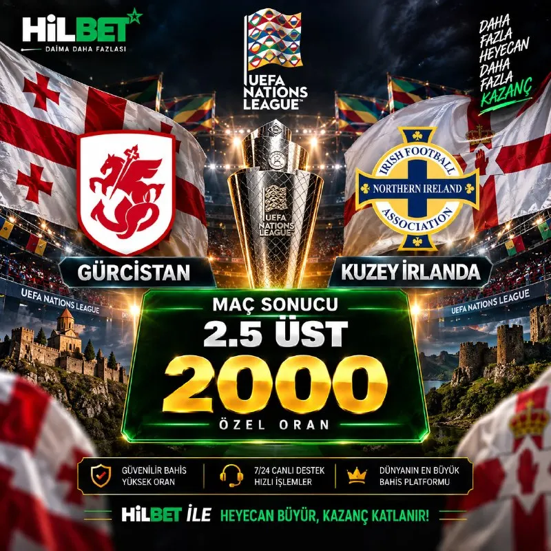 🔢🔢🔢🔢 🅰🅰🅰🅰 🤩 🇪🇺🇬🇪 GÜRCİSTAN🏆 KUZEY İRLANDA 🇬🇧 📊 Bahis Tercihi: ⚽️ Maç Sonucu 2.5 ÜST 🔢🔢🔢🔢…