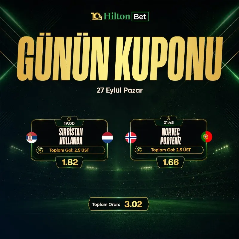 GÜNÜN KUPONU HAZIR! 💬 Günün bültenini taradık, en güvenilen 2 maçı sizlere getirdik. 🔎…