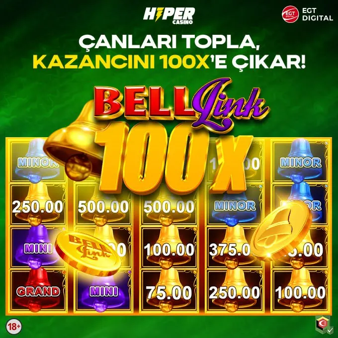 🥲 ÇANLARI TOPLA, KAZANCINI 100x YAP! ⚡️ Egt Digital'in Bell Link oyunlarında 20 çanı…