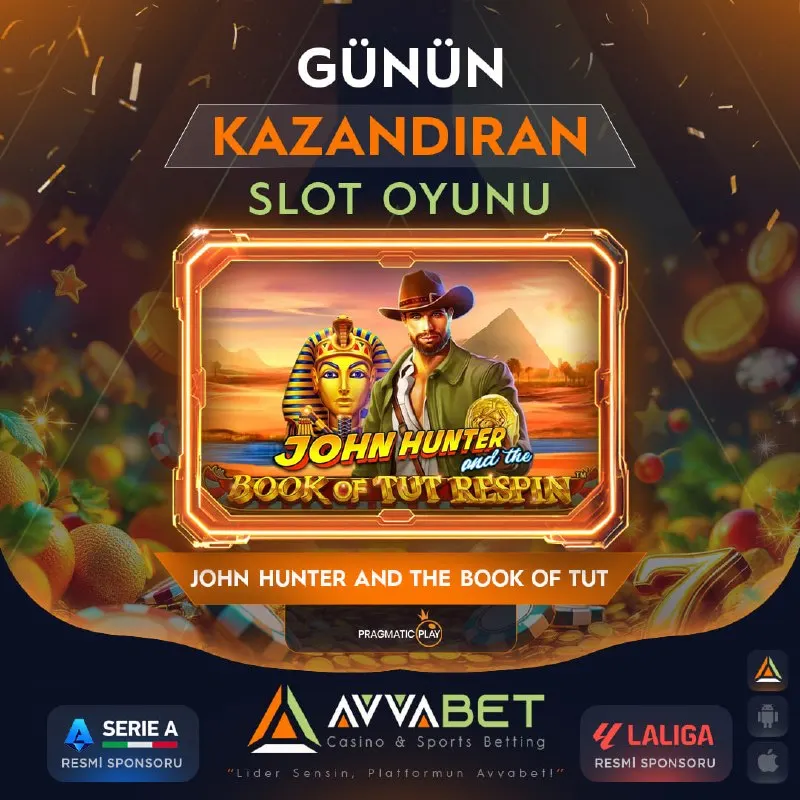 💸 GÜNÜN KAZANDIRAN OYUNU! 💸 🏛 #JohnHunterAndTheBookOfTut ile oyunun kapılarını arala! 🎰…