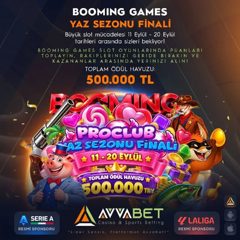 🏆 YAZ SEZONU FİNALİ: 500.000 TL ÖDÜL HAVUZU! 🏆 🎰 #Avvabet’te #BoomingGames slotların da…