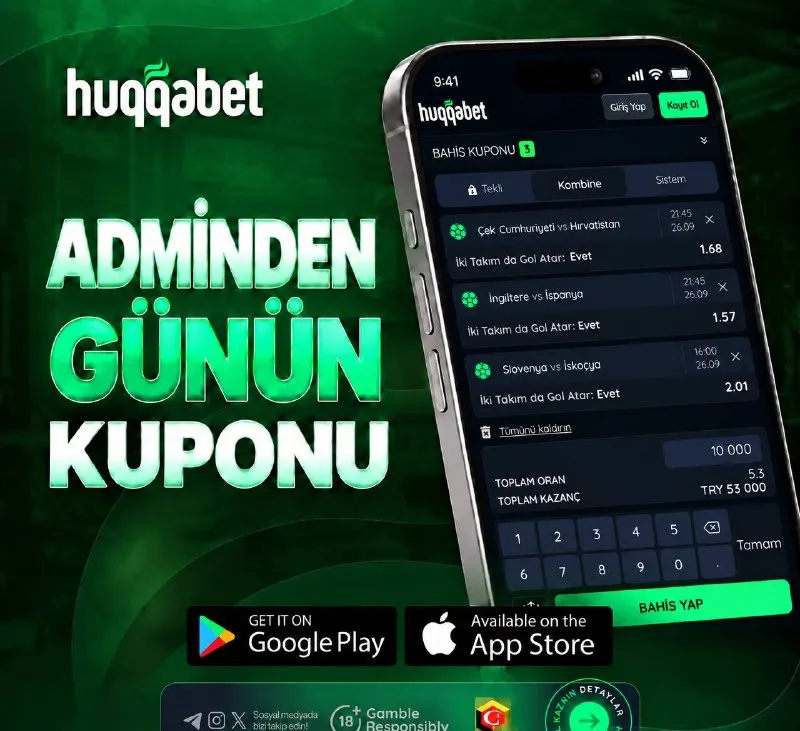 🍏🍏🍏🍏🍏 🍏🍏🍏🍏🍏🍏 🇨🇿 Çekya 🆚 Hırvatistan 🇭🇷 🟢Karşılıklı gol olur 🏴󠁧󠁢󠁥󠁮󠁧󠁿 İngiltere 🆚 İspanya…