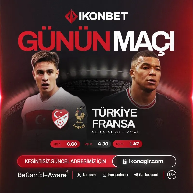 😎🥳🤯🥰😇🎃 İLE GÜNÜN MAÇI 🦁 25.09.2026 İkon’da %20 Çevrimsiz ile kazancını katla ! En yüksek…