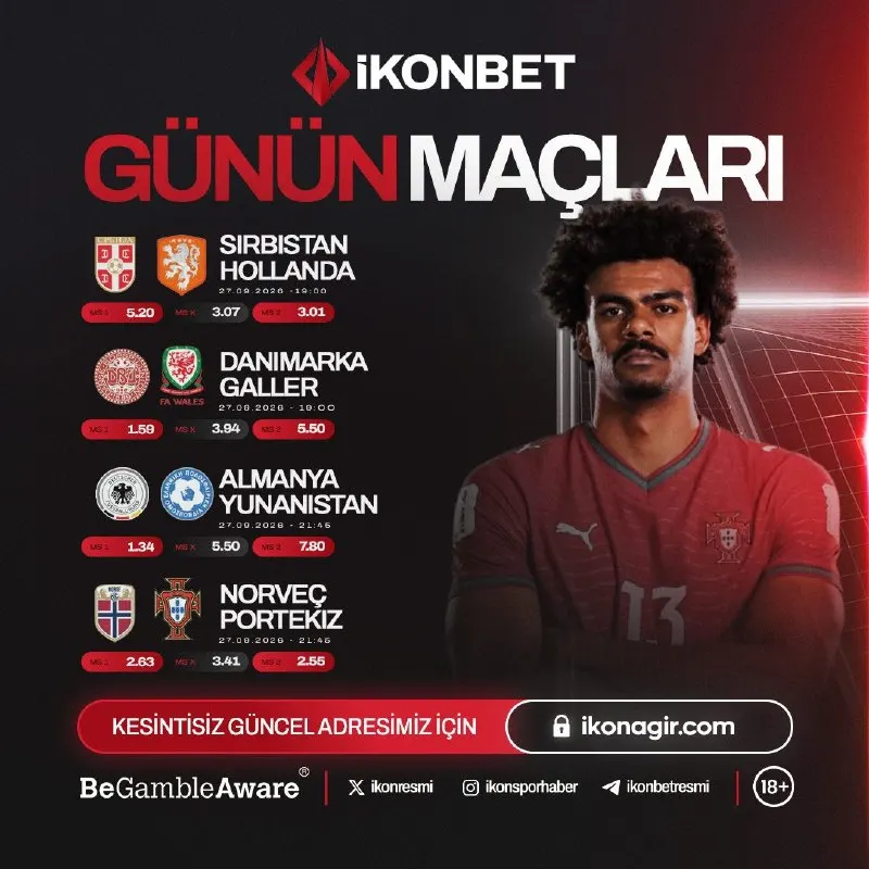 😎🥳🤯🥰😇🎃 İLE GÜNÜN MAÇLARI 🦁 27.09.2026 İkon’da %20 Çevrimsiz ile kazanmaya hazır mısın ?…