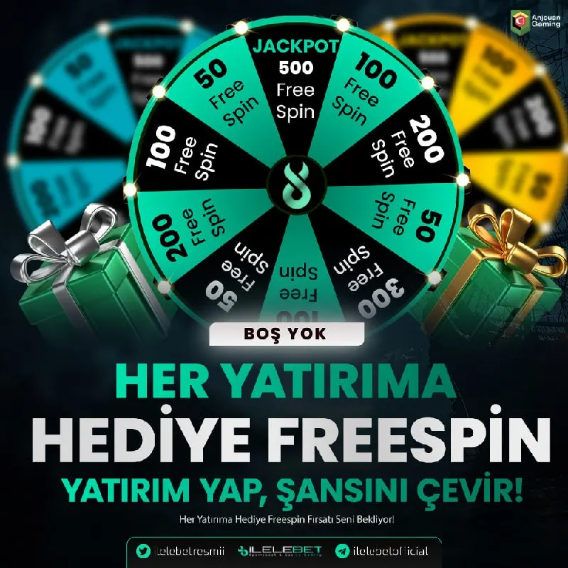 🎁 Her Yatırıma FreeSpin Çarkı! 🔥 Minumum 1.000₺ ve üzeri yatırım yap, çarkını çevir, 500…