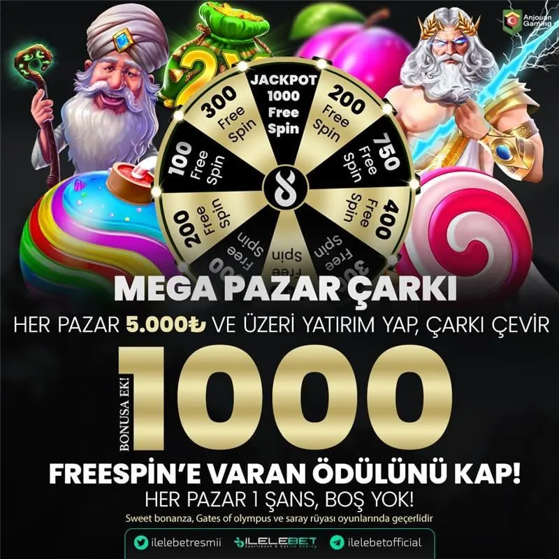 🥇Mega Pazar Çarkı🥇 🥇Pazar Yatır, Çevir, Kazan!🥇 ⭐️Her Pazar günü, tek seferde 5.000₺ ve…