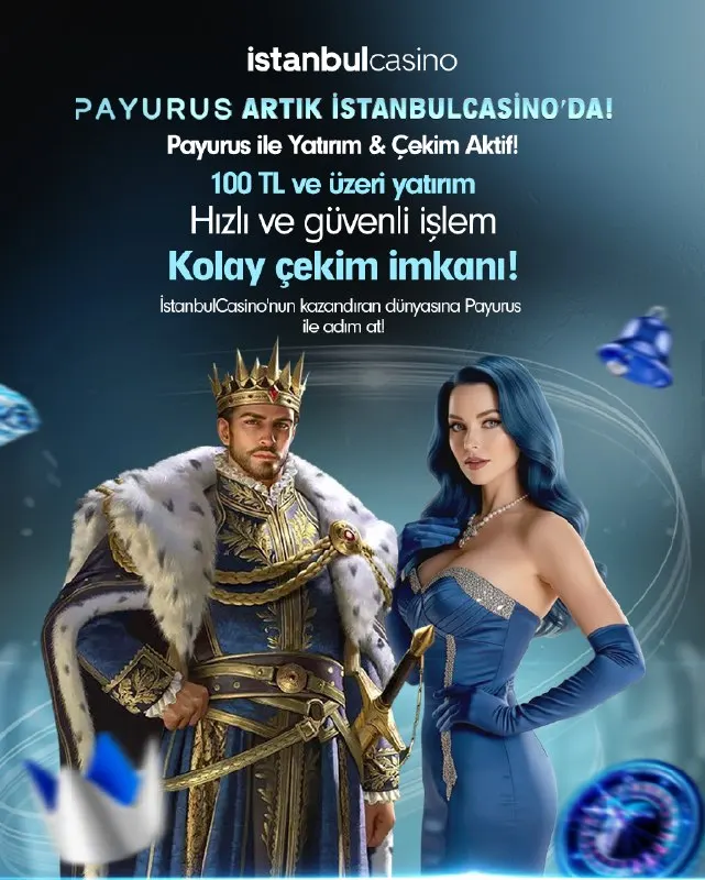 💎 PAYURUS ARTIK İSTANBULCASINO’DA! 💎 Yatırım ve çekim işlemlerinizde yeni kolaylık…