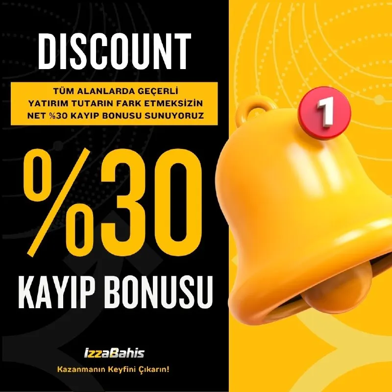 💎 NET %30 ANLIK KAYIP BONUSU! ✔️ Tüm Alanlarda Geçerli Anlık NET %30 Kayıp Bonusu…
