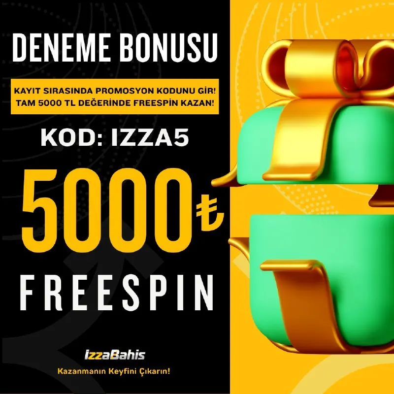 🔔 5.000 TL Deneme Bonusu! ⭐️ Promokod: IZZA5 ⚠️ Sevdiklerinizi İzzabahis'e Davet Etmenin…