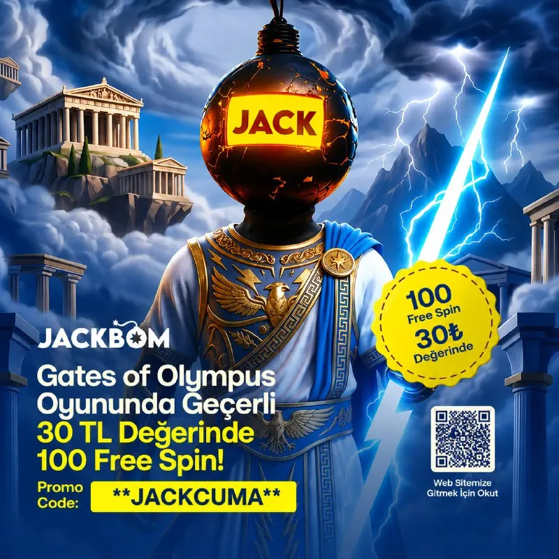 🔥JACKBOM’DAN HERKESE 30₺ DEĞERİNDE 100 FREESPİN! 🔥 💥 PROMO CODE: JACKCUMA 🔔…