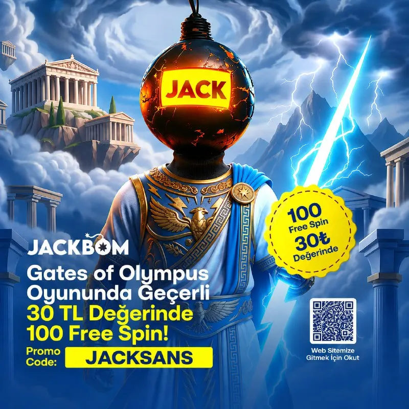 🔥JACKBOM’DAN HERKESE 30₺ DEĞERİNDE 100 FREESPİN! 🔥 💥 PROMO CODE: JACKSANS 🔔…