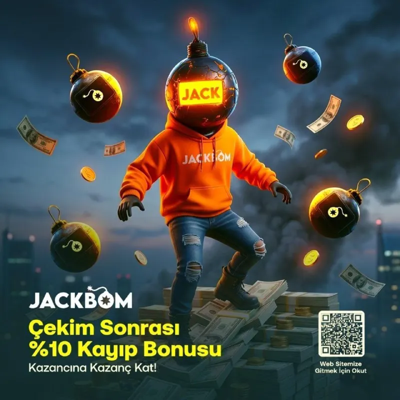 💣 JACKBOM ile Kazanç Durmuyor! 💰 Çekim Sonrası %10 Kayıp Bonusu ile şans hep seninle! 💎…