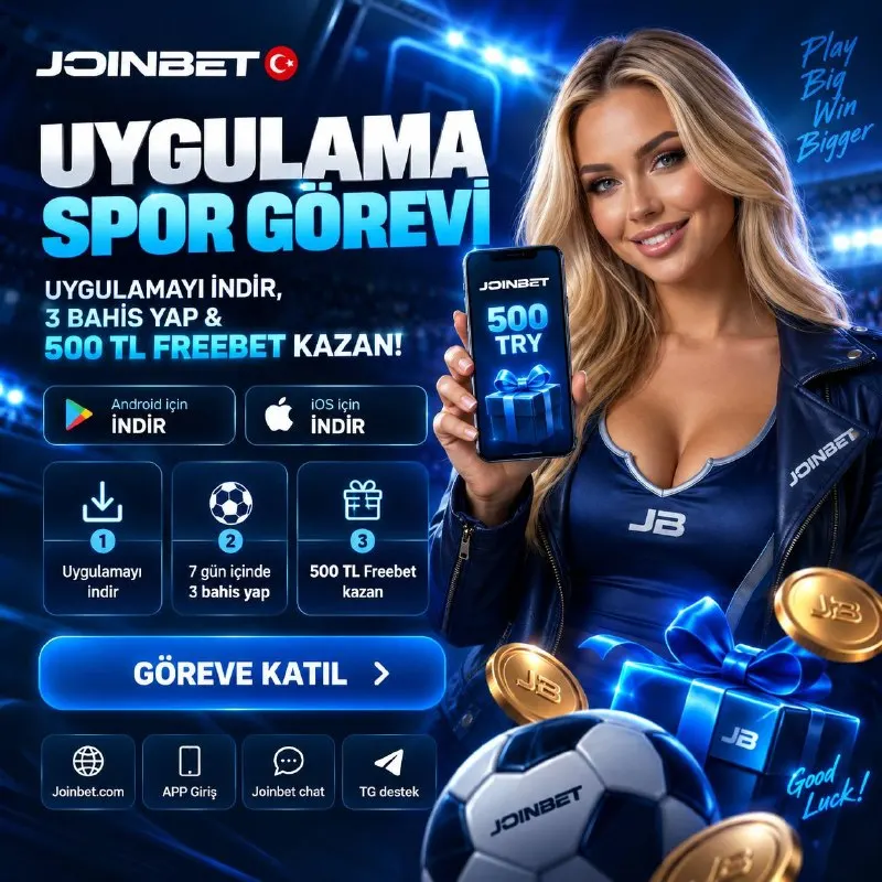 🧡 JOINBET RESMİ UYGULAMASINI İNDİR VE 500₺ FREEBET KAZAN! 🧡 Android ve iOS için mevcut…