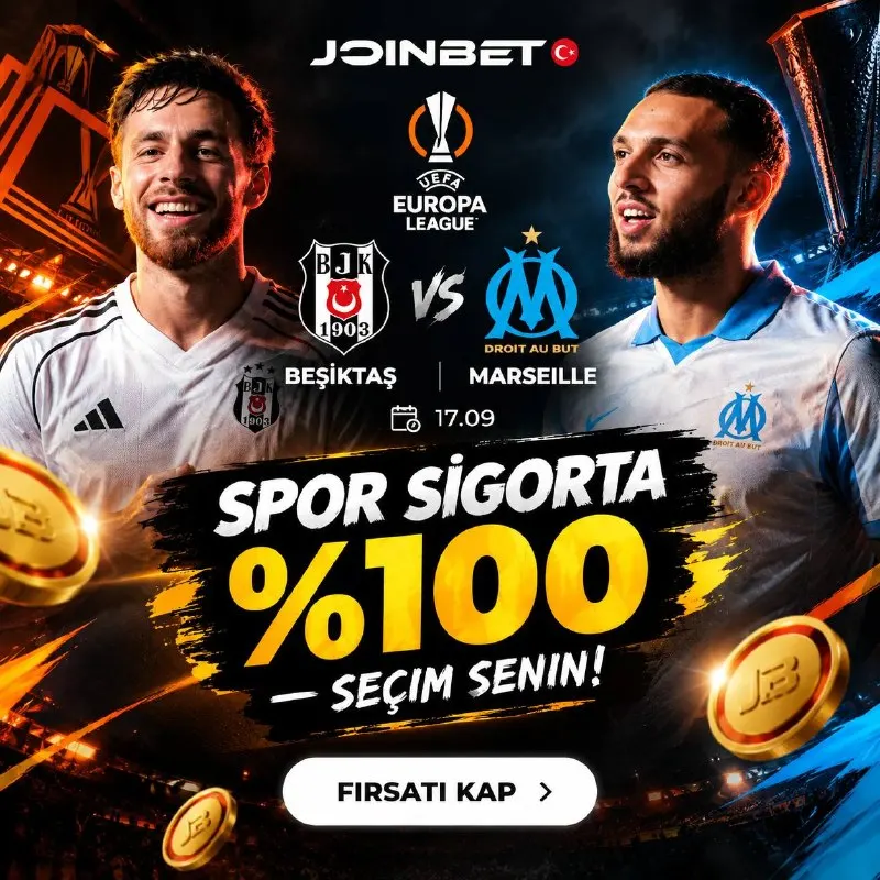 💯 SPOR SİGORTA %100 - SEÇİM SENİN! 🏆 Beşiktaş 🤩🤩 Marseille Maça özel %100 risksiz bahis…