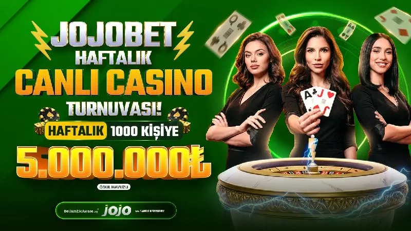 🔥 Haftalık 5.000.000 TL, 1.000 kişiye garanti ödüllü Canlı Casino Turnuvası sizleri…