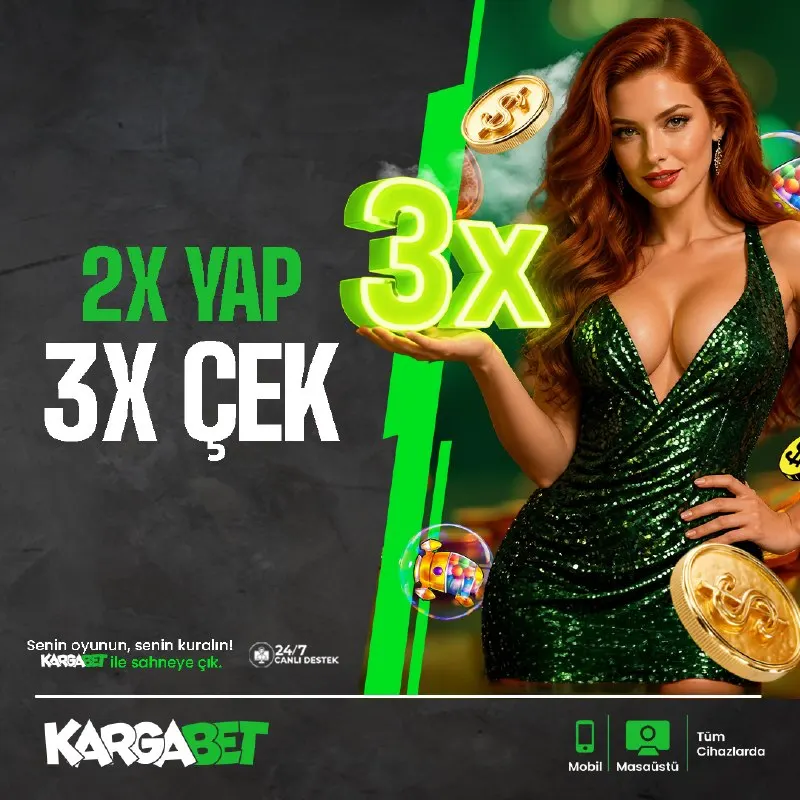 📚 KARGABET |🥳😚 YAP, 🥳😚 ÇEK ! 🟢 Yatırımını yap, ✅ 2X hedefini tamamla, ✅ 3 Çekim fırsatını…