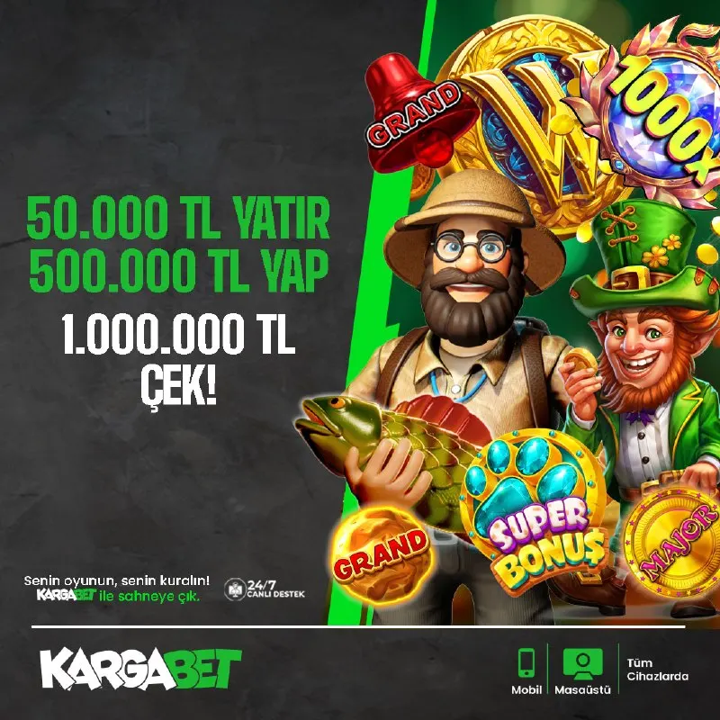 💵 Büyük Oyna, Büyük Kazan! 💸 50.000 TL Yatırım Yap, 💵 500.000 TL Bakiyeye ulaş, 💰…