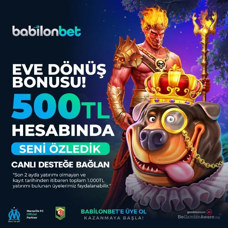 🎁GERİ DÖNÜŞÜN ÖDÜLLÜ OLSUN! 💸500₺ HESABINDA ⚡️TEK ADIMLA AKTİF ET 🍀UMUDUNU DEĞİL…