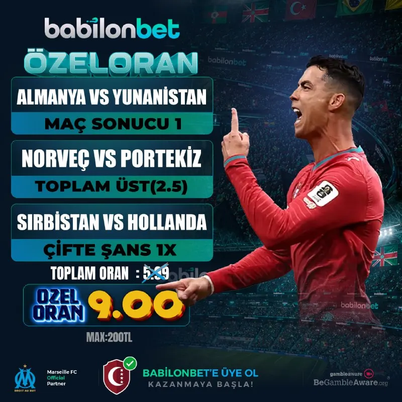 ➡️ ALMANYA VS YUNANİSTAN🔤 21:45 27.09.26 MAÇ SONUCU 1 🏆 ➡️ NORVEÇ VS PORTEKİZ🔤21:45…